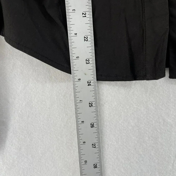 Fashion Nova Top Women's Sz M Black Collared Long Sleeve Toggle Front Side Zip - Picture 4 of 13